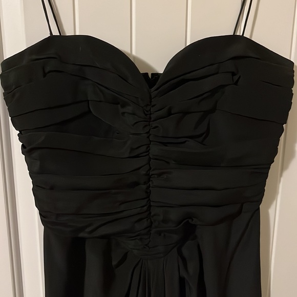 Vintage 100% Silk Black Sweetheart w/Straps Dress Size 10 more like a Size 6 - Picture 3 of 7